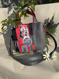 Paris Chic Tote – Grey &amp; Red Travel Edition