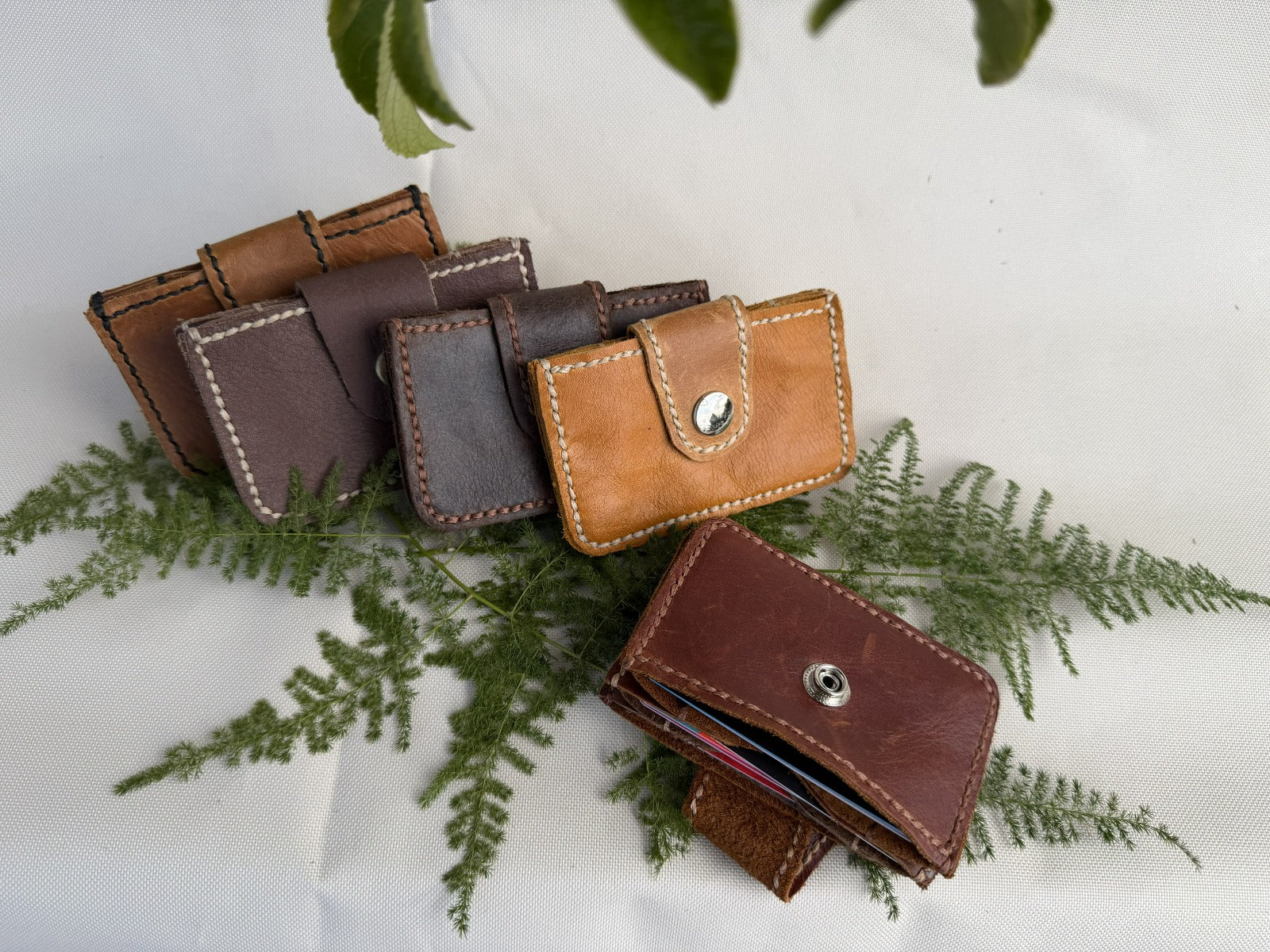 Black Leather Card Wallet